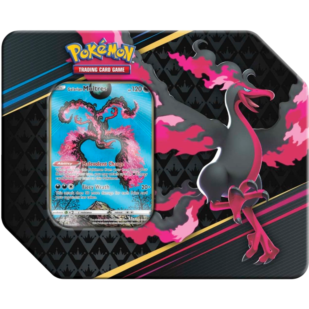 Pokémon TCG: Crown Zenith Tin Sealed (Galarian Moltres)