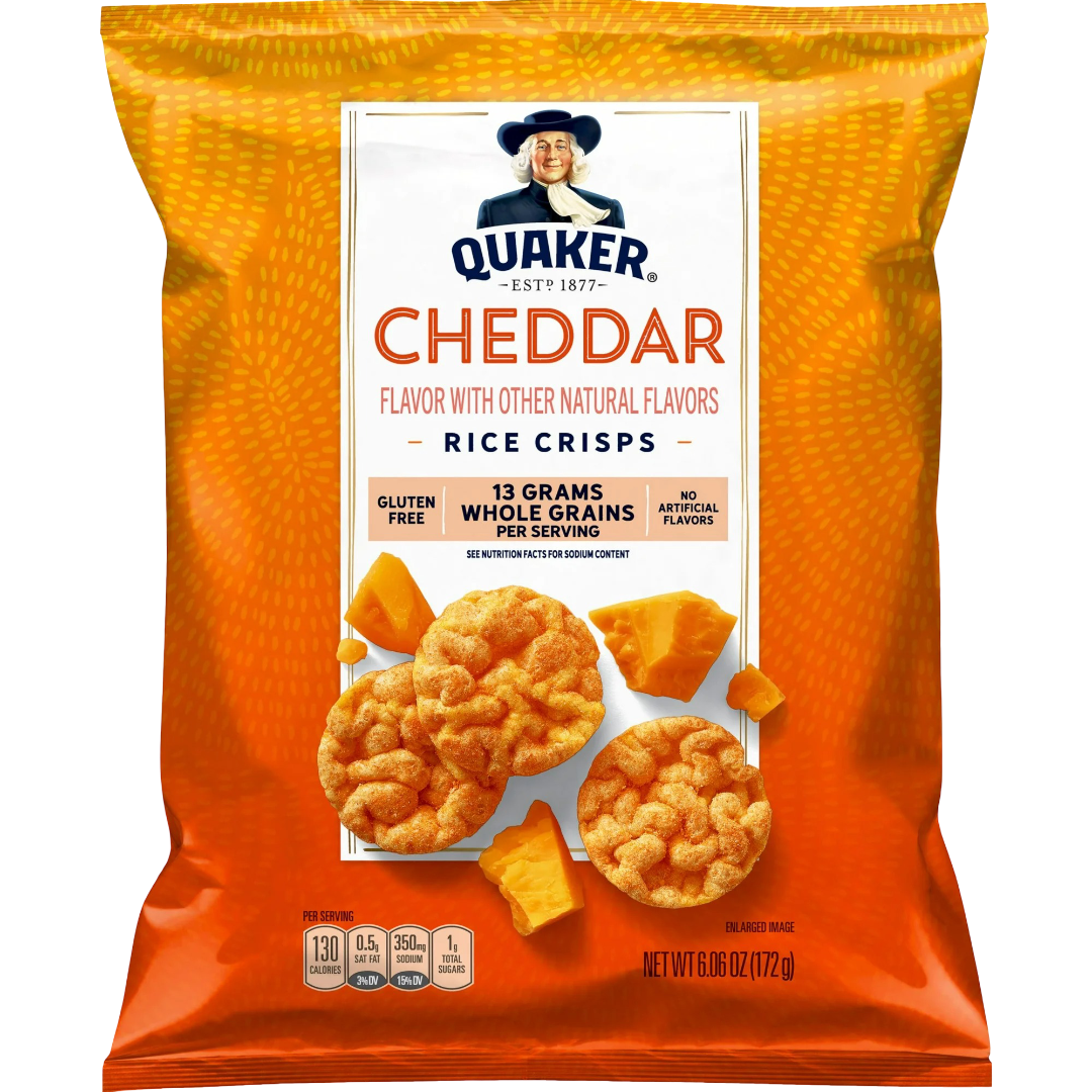 Quaker Rice Crisps, Cheddar Cheese, Gluten Free, 6.06oz