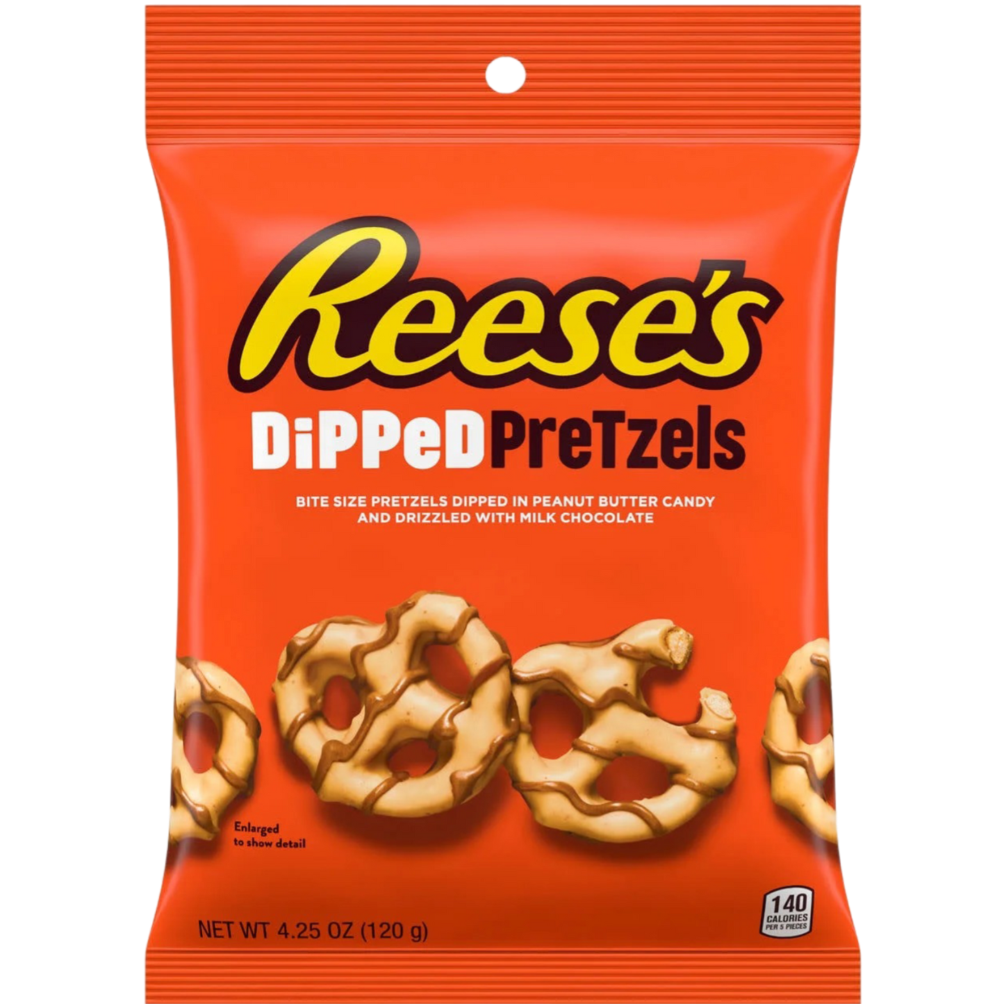 Reese's Milk Chocolate Peanut Butter Dipped Pretzels, Bag 4.25oz