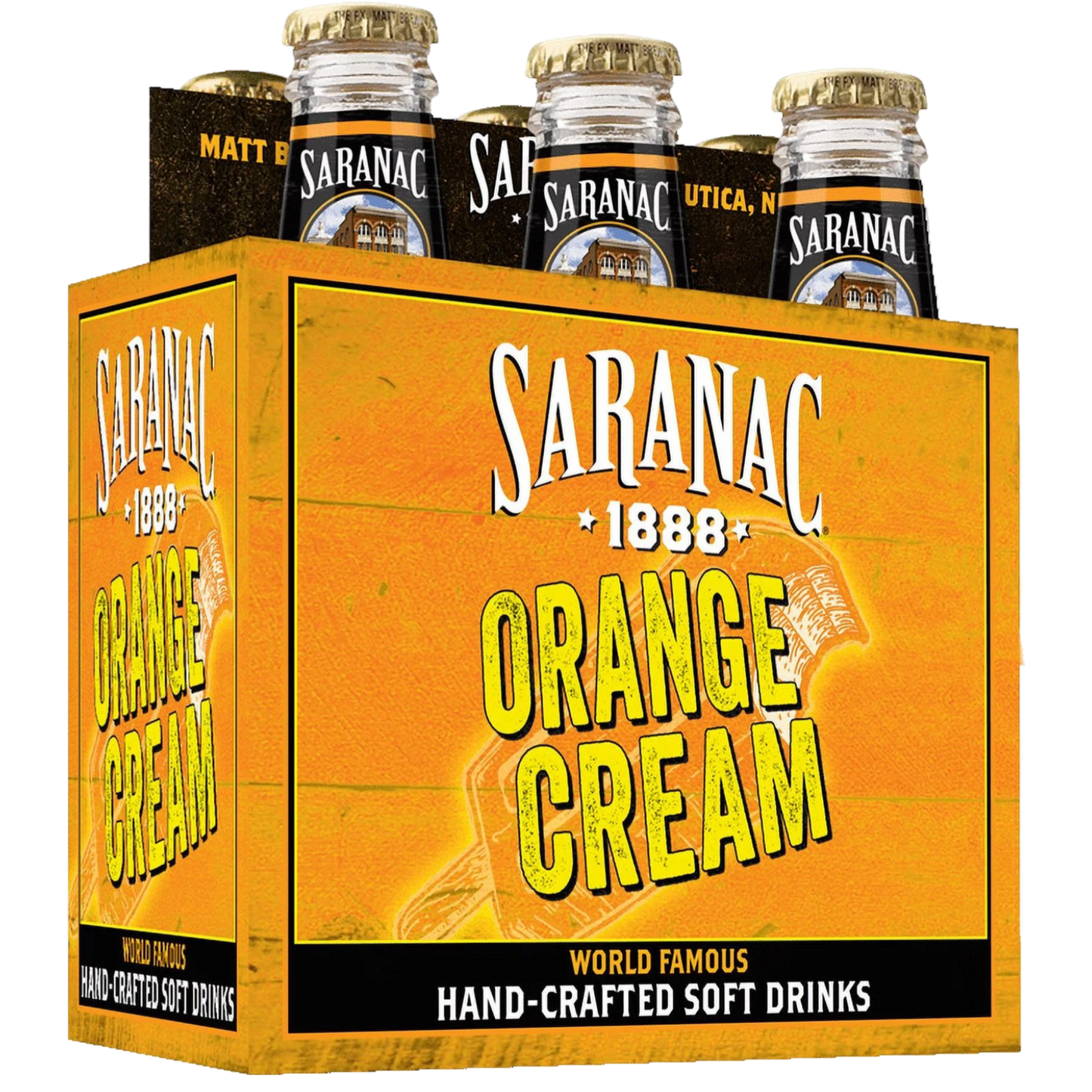Saranac Orange Cream Soda - 6 Pack of 12oz Bottles