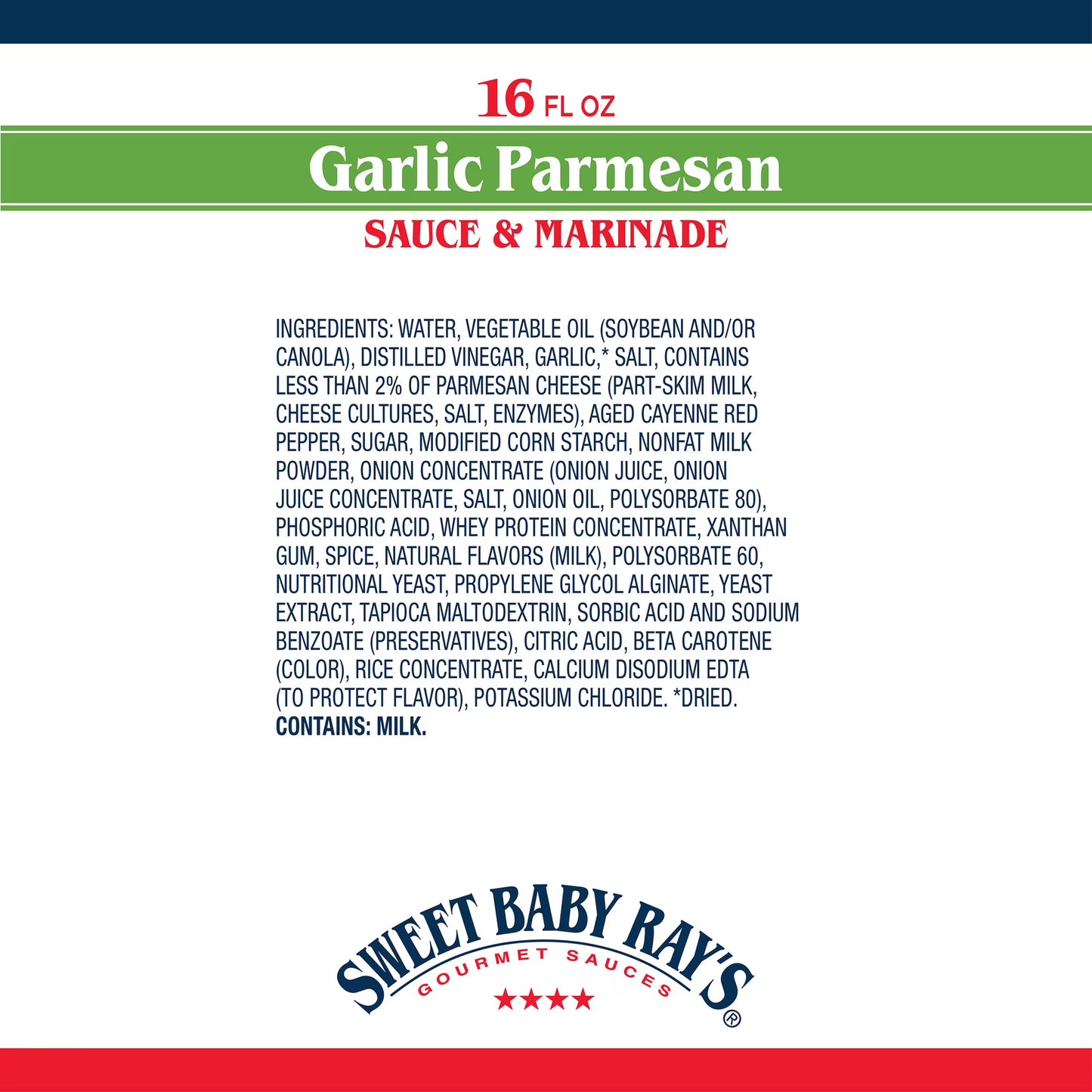 Sweet Baby Ray's Garlic Parmesan Sauce & Marinade, 16 fl oz