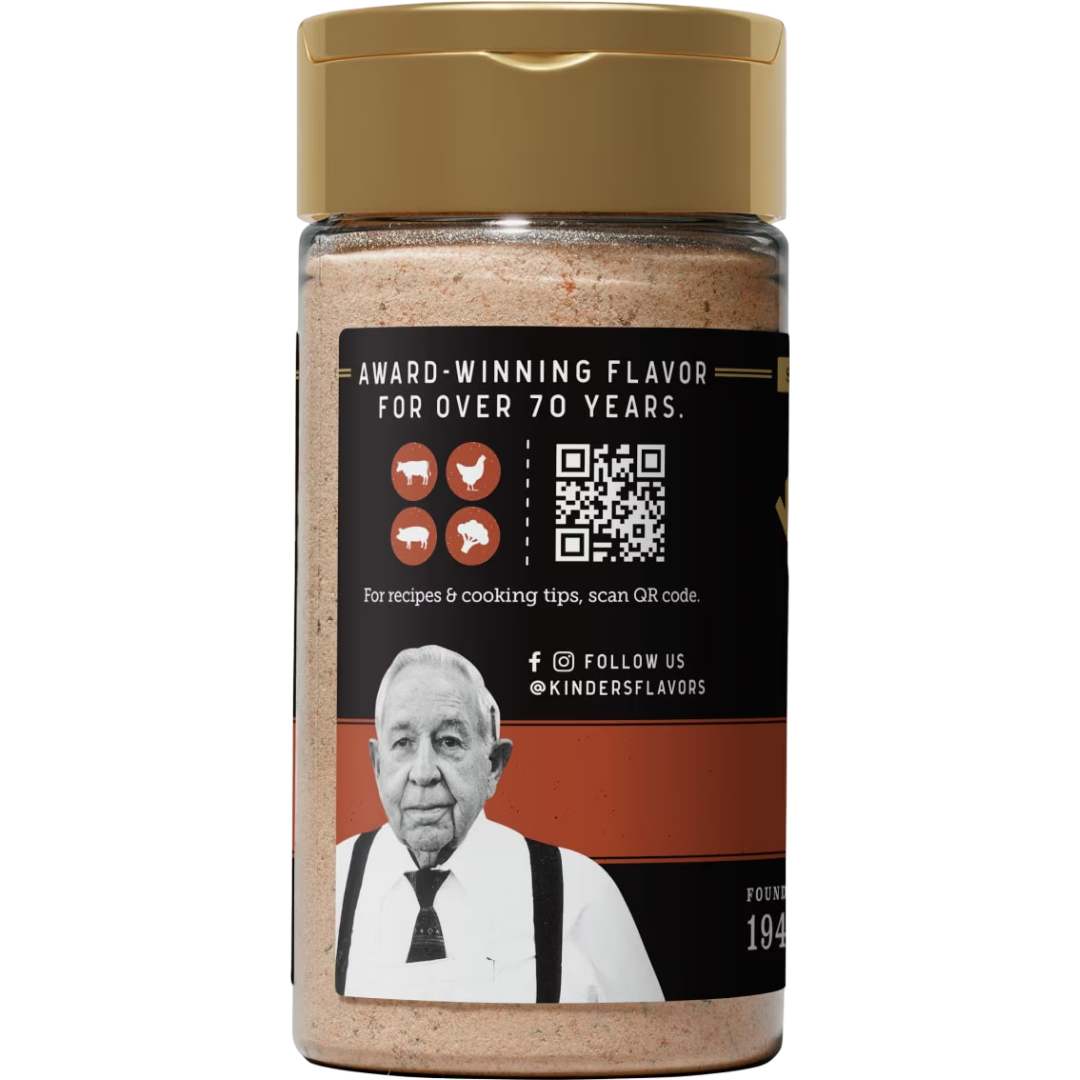 Kinder's Whiskey Peppercorn Seasoning Blend with Onion & Cracked Pepper, 5.9 oz