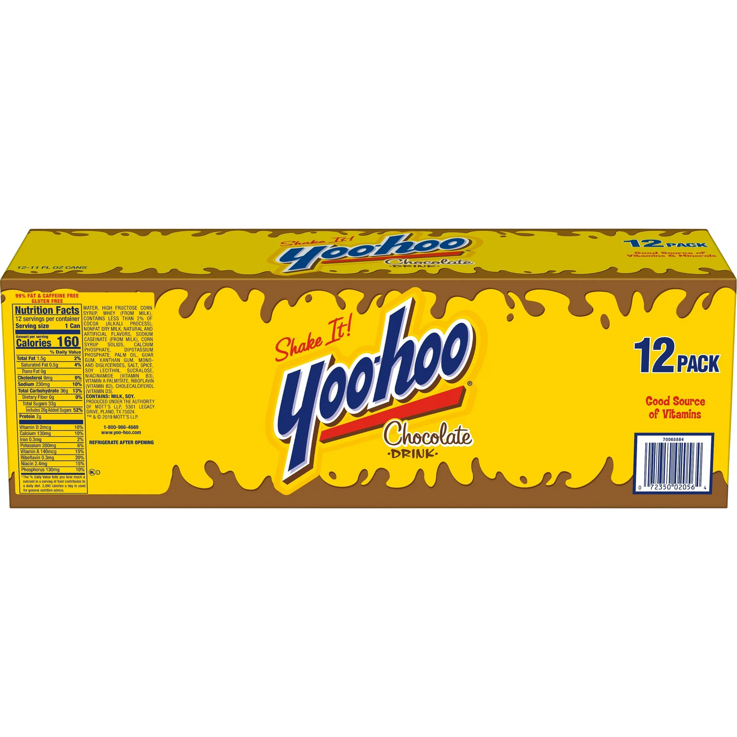 Yoo-hoo Chocolate Drink, 12 Pack of 11oz Cans