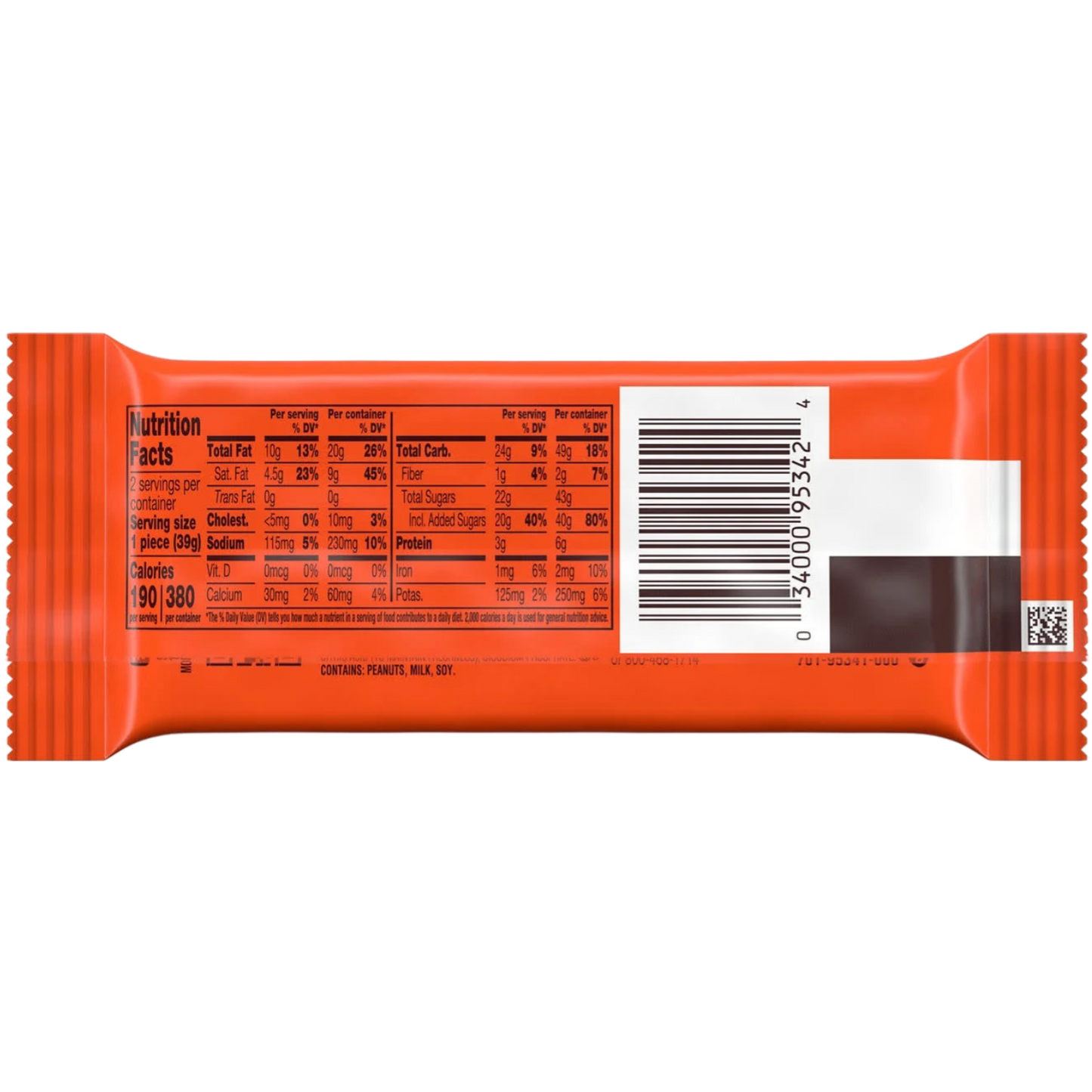 Reese's Big Cup Chocolate Lava Milk Chocolate King Size Peanut Butter Cups Candy, 2.8oz