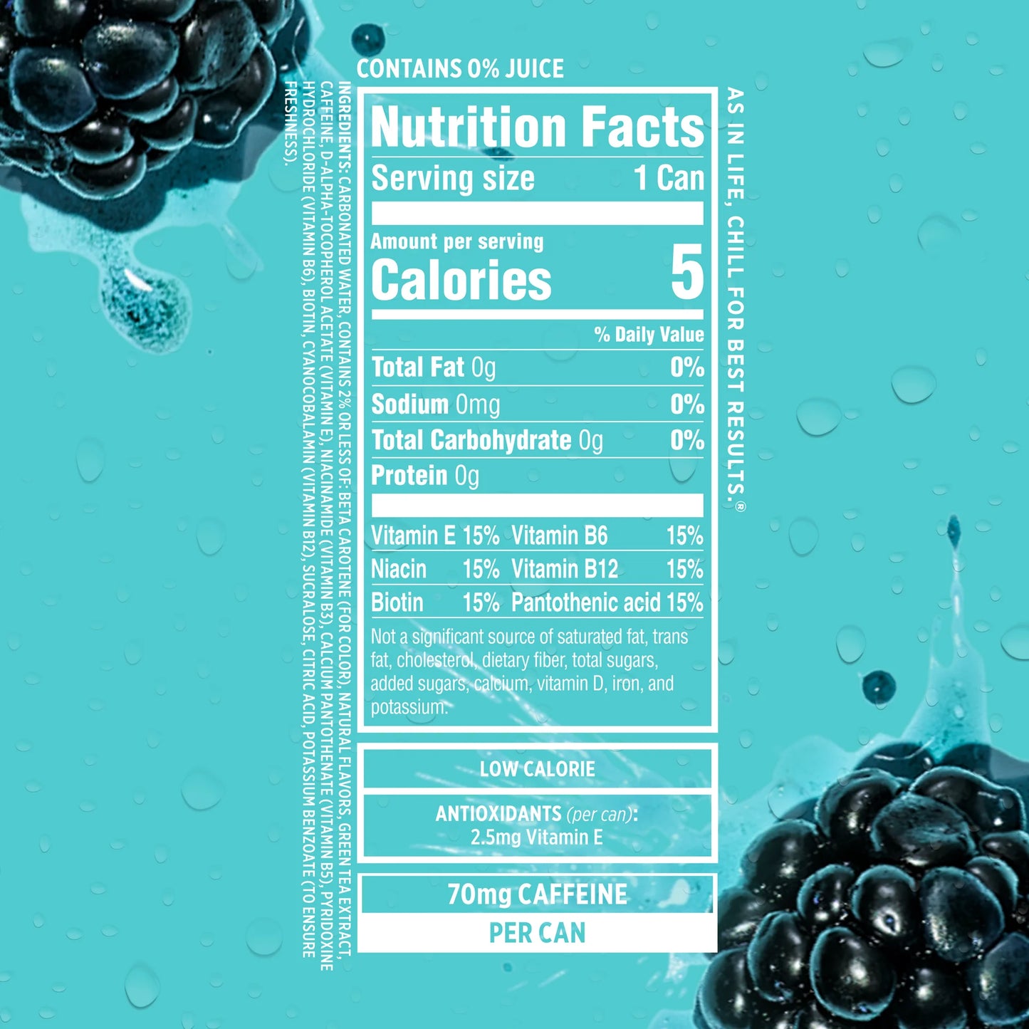 Sparkling Ice Caffeine Zero Sugar Flavored Sparkling Water, Blue Raspberry, 16 fl oz