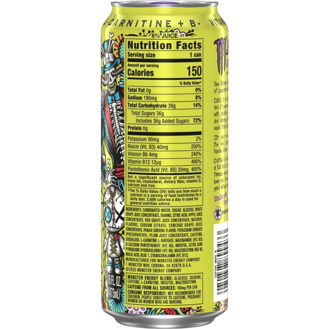 Monster Juice Voodoo Grape Energy Drink, 16 fl oz