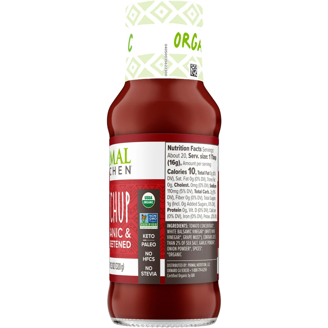 Primal Kitchen Organic and Unsweetened Ketchup 11.3 oz