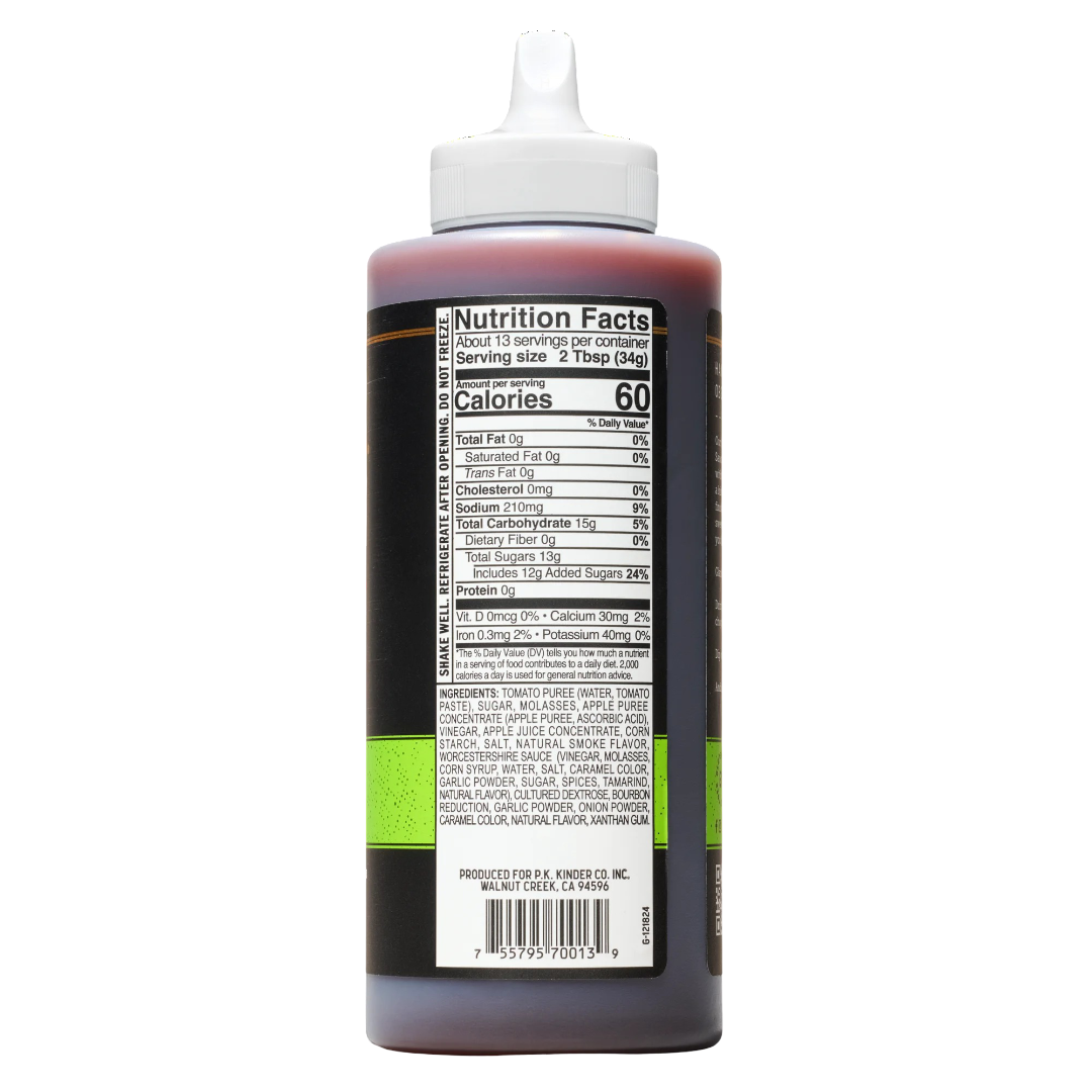 Kinder's Gold Label Bourbon Apple BBQ Sauce, 15.5oz