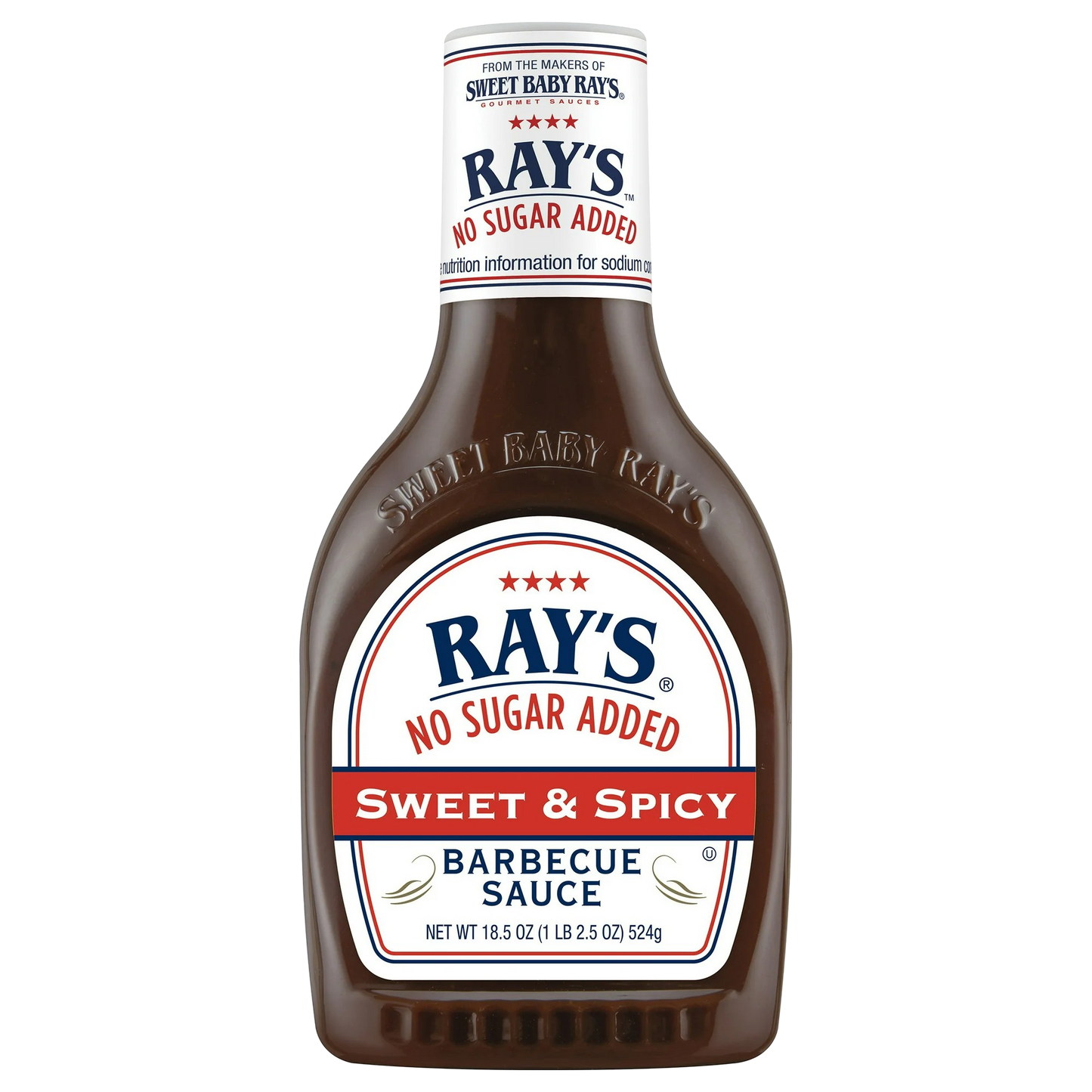Ray's No Sugar Added Sweet & Spicy Barbecue Sauce 18.5 oz