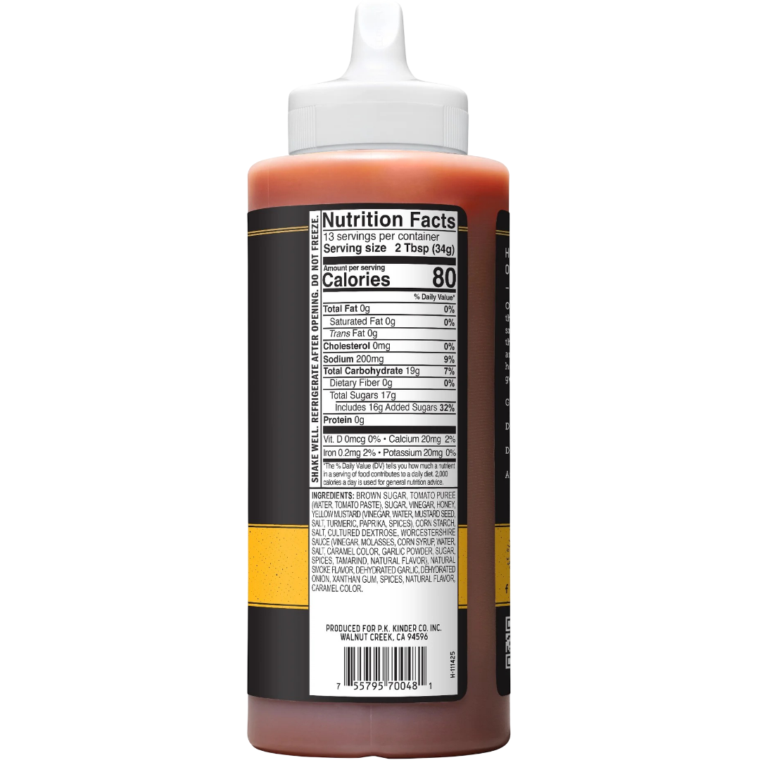 Kinder's Gold Label Sweet Honey BBQ Sauce, 15.7 oz