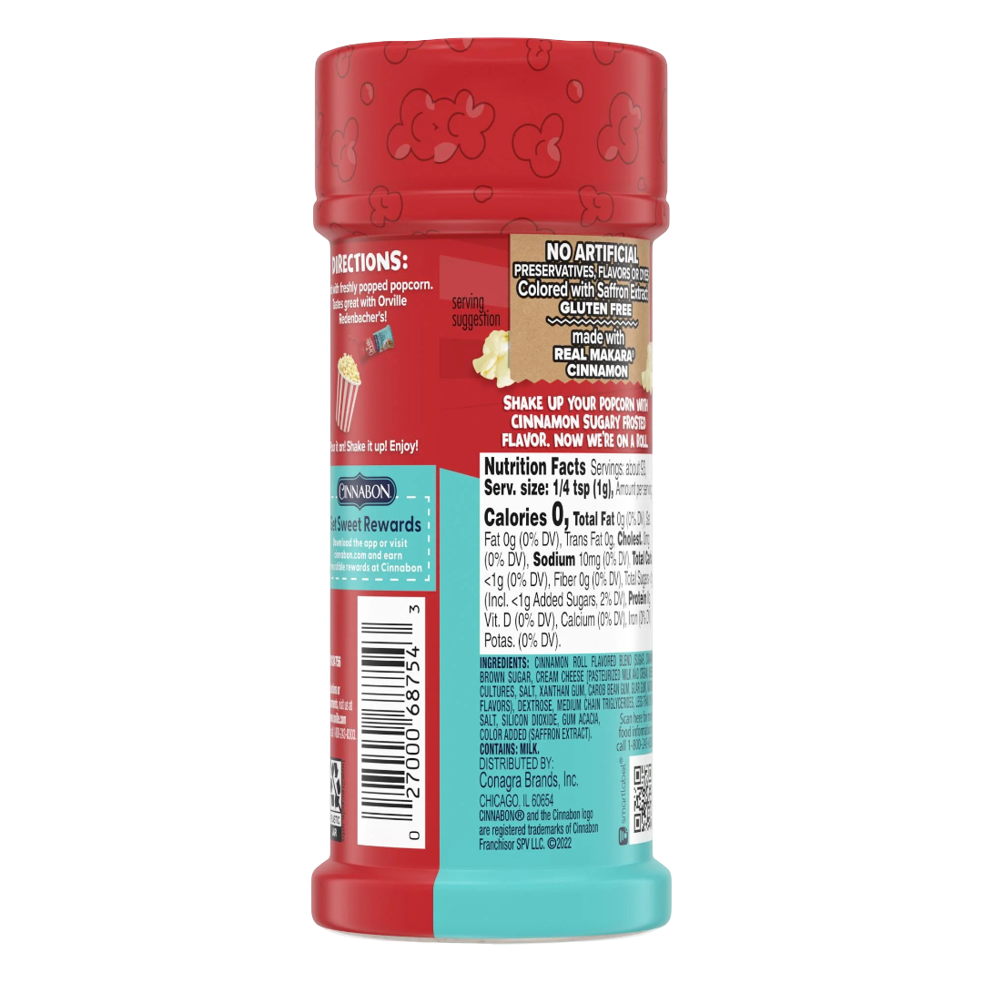 Orville Redenbacher's Cinnabon Cinnamon Roll Flavored Popcorn Seasoning 3.3oz