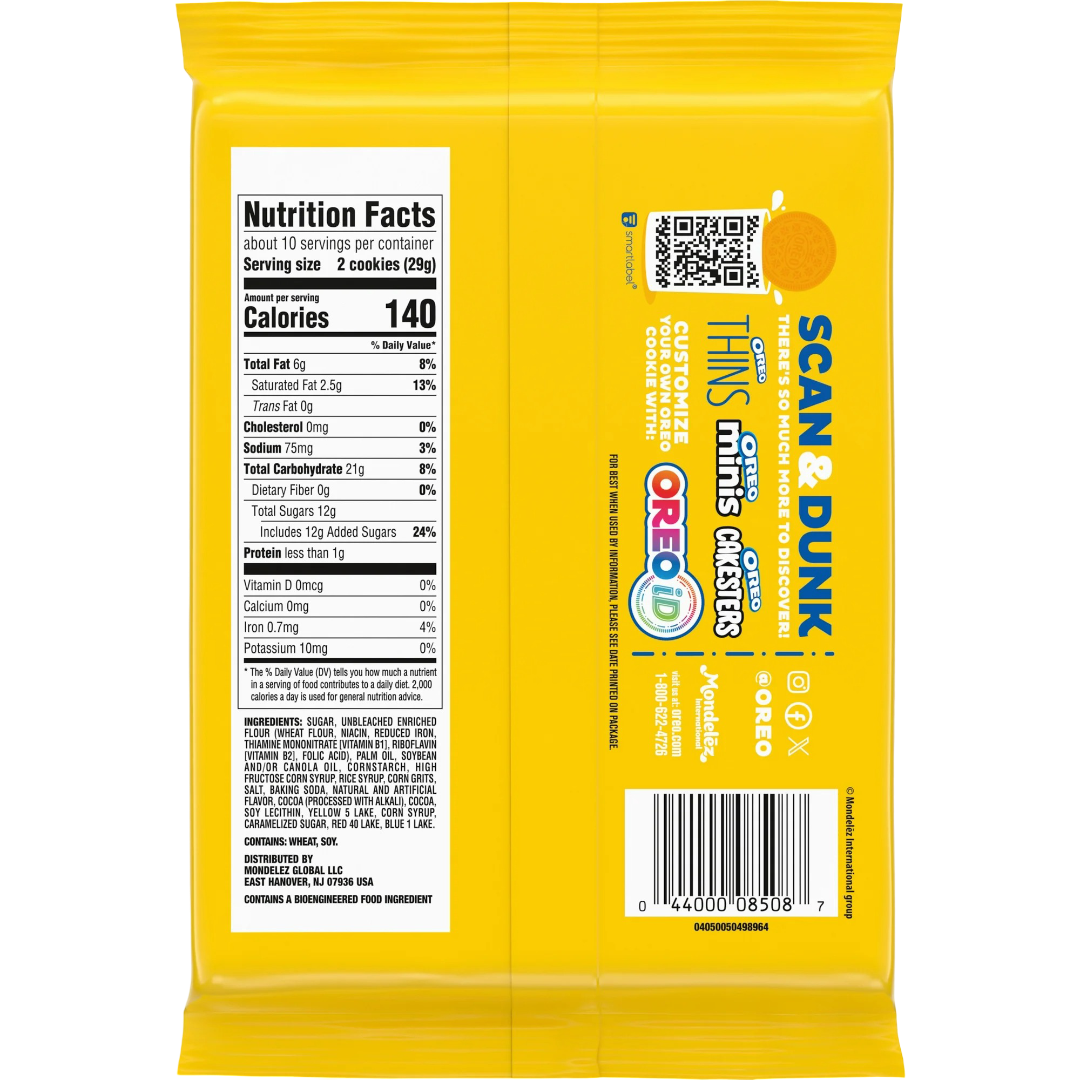 Oreo Cookie Dough Flavored Sandwich Cookies, 10.68 oz