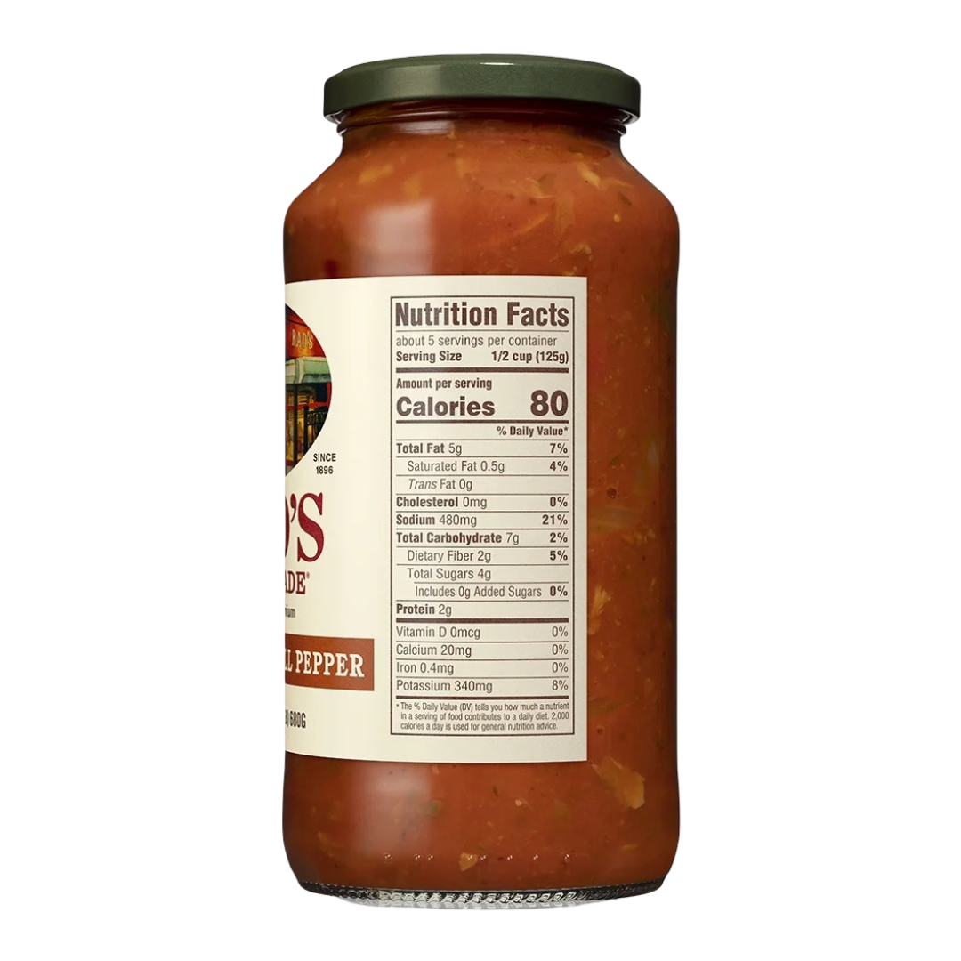 Rao's Homemade Mushroom & Bell Pepper Garden Vegetable Sauce, 24oz