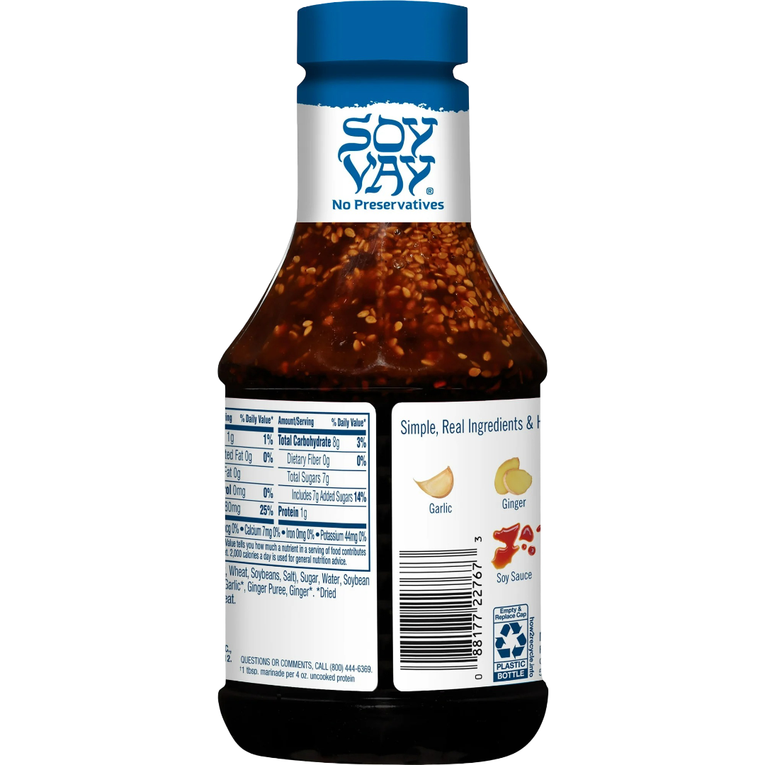 Soy Vay Veri Veri Teriyaki Marinade & Sauce, 21 fl oz