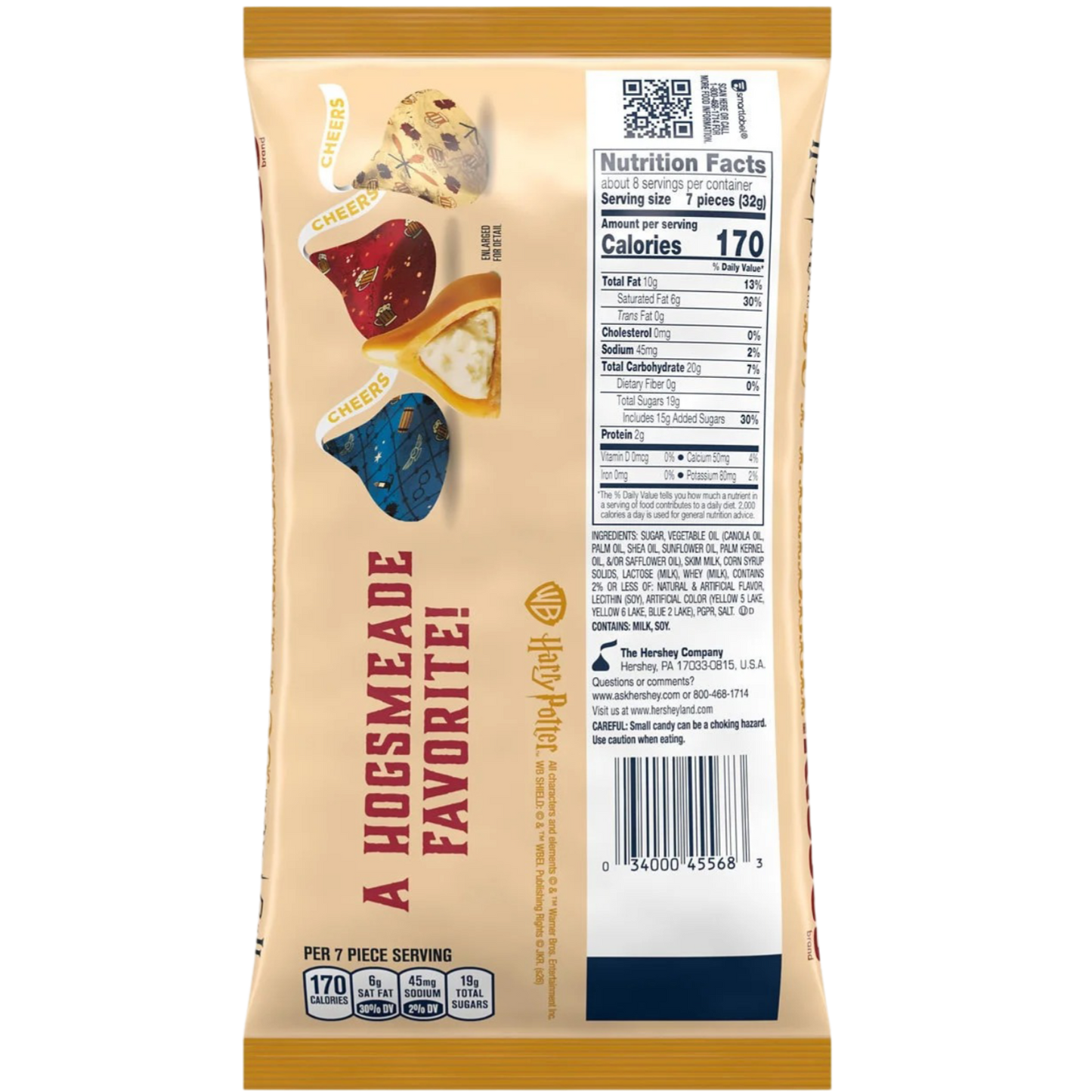 Hershey's Kisses Butterbeer Flavored Easter Candy Limited Edition, 9oz Bag