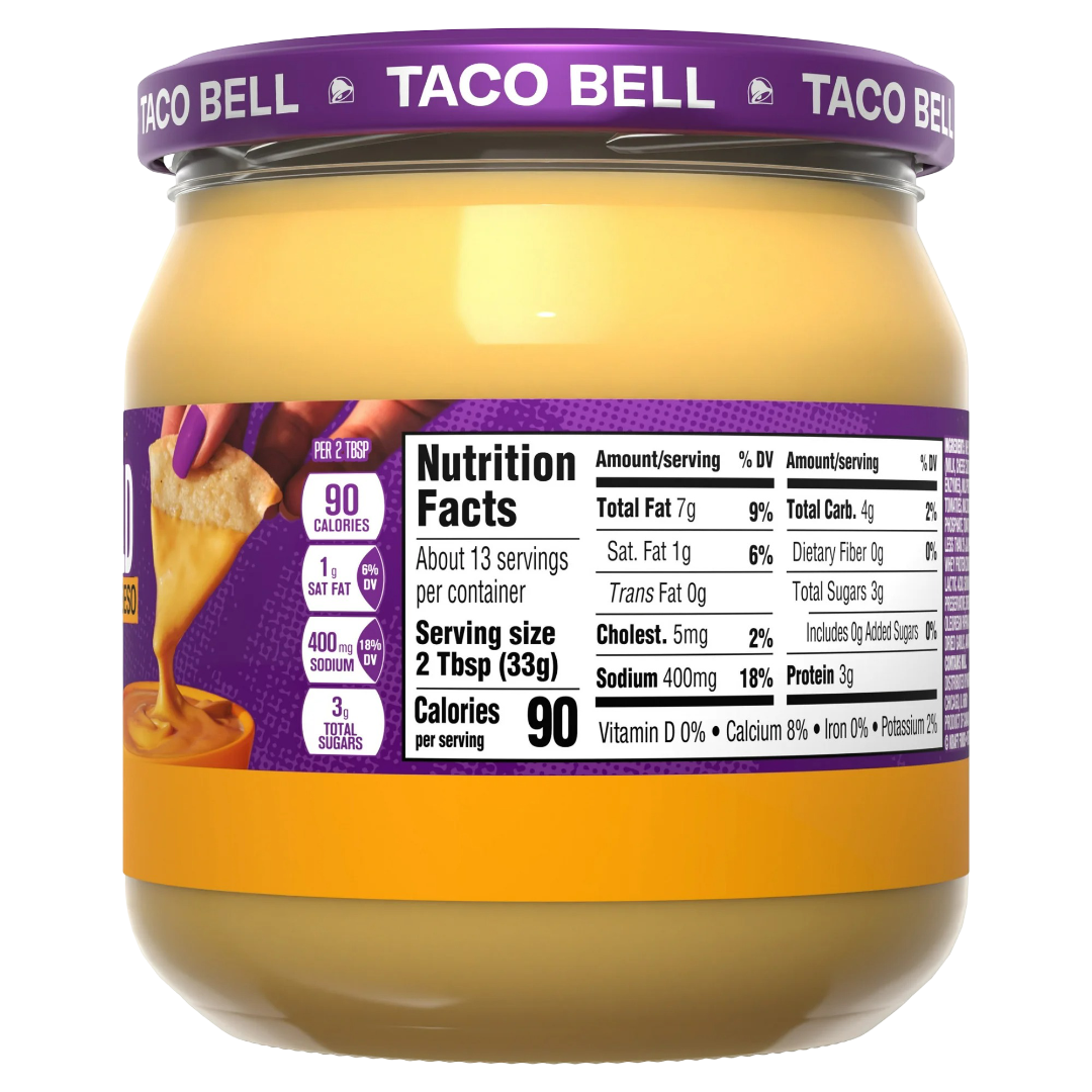 Taco Bell Mild Salsa Con Queso Mild Cheese Dip, 15 oz