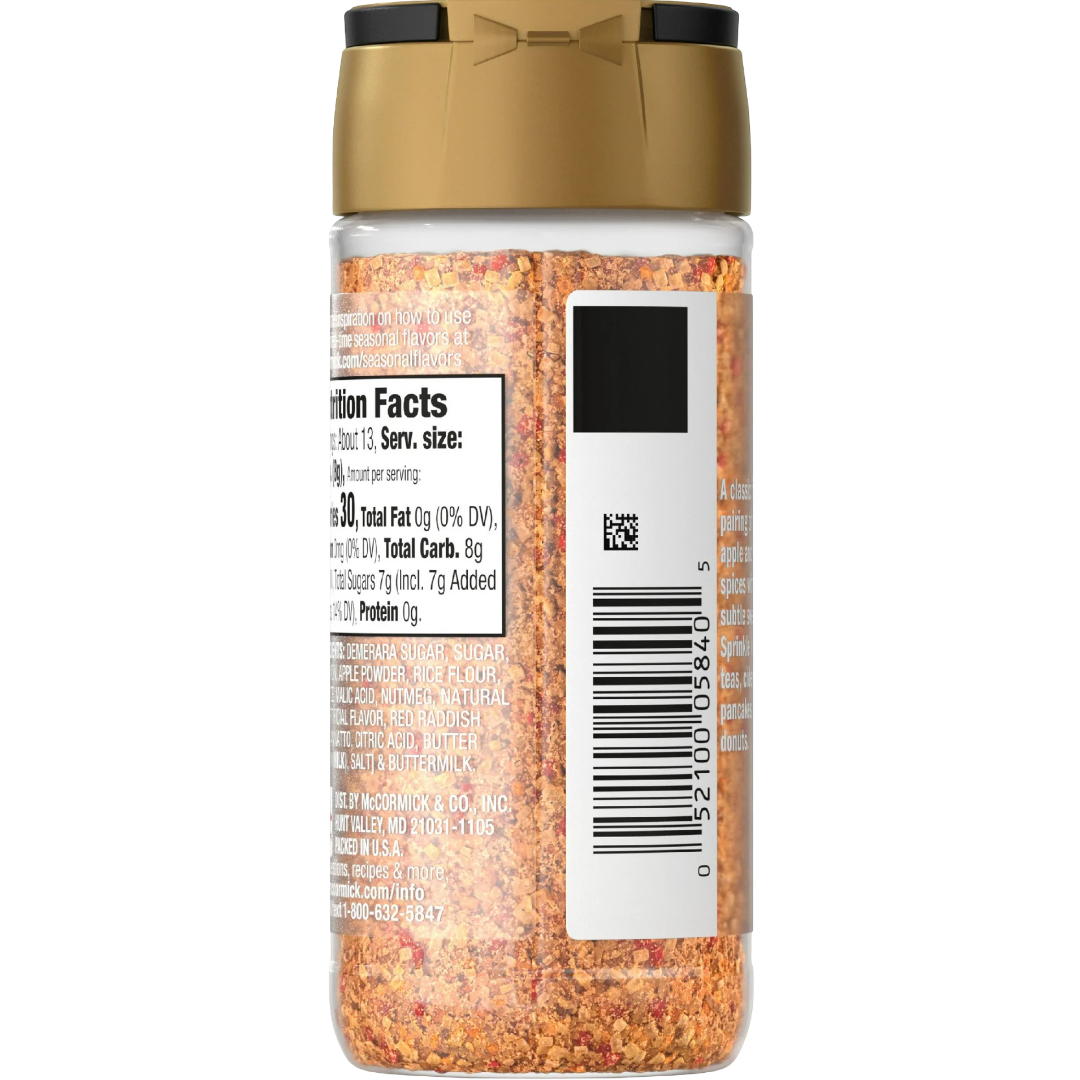 McCormick Apple Cider Finishing Sugar, 3.61oz