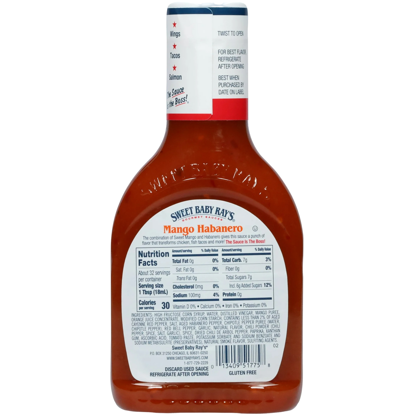 Sweet Baby Ray's Mango Habanero Wing Sauce 16 fl oz
