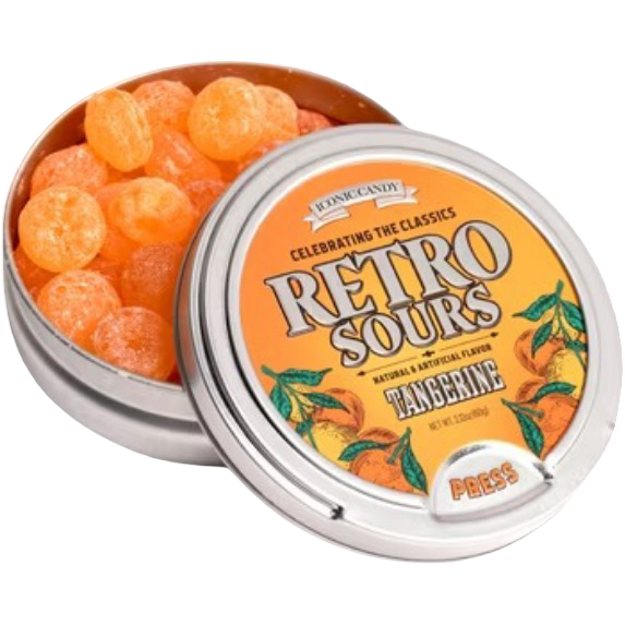 Retro Sours Tangerine Sour Candy, 2.12 oz