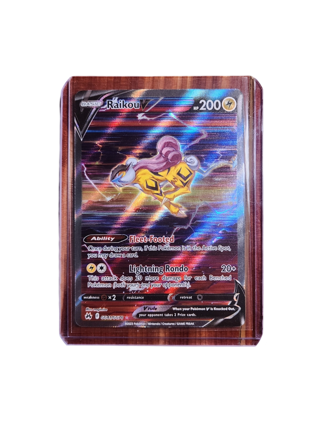 Pokemon TCG: Raikou V GG41/159 Crown Zenith