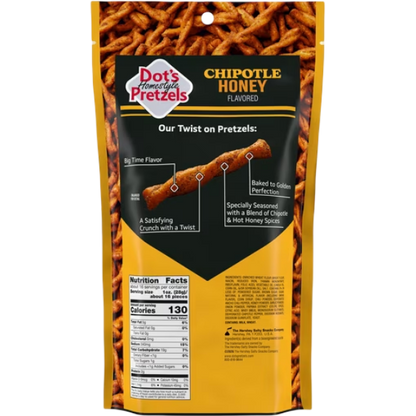 Dot's Homestyle Pretzels, Chipotle Honey Seasoned Pretzel Twists, 16 oz