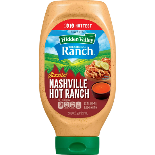 Hidden Valley Sizzlin Nashville Hot Ranch Condiment & Dressing, 20 fl oz