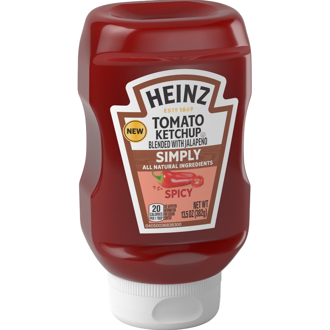 Heinz Spicy Simply Tomato Ketchup, 13.5 oz