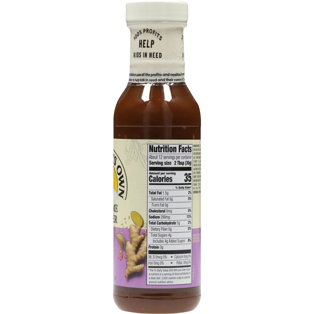 Newman's Own Sesame Ginger Dressing, 12 fl oz