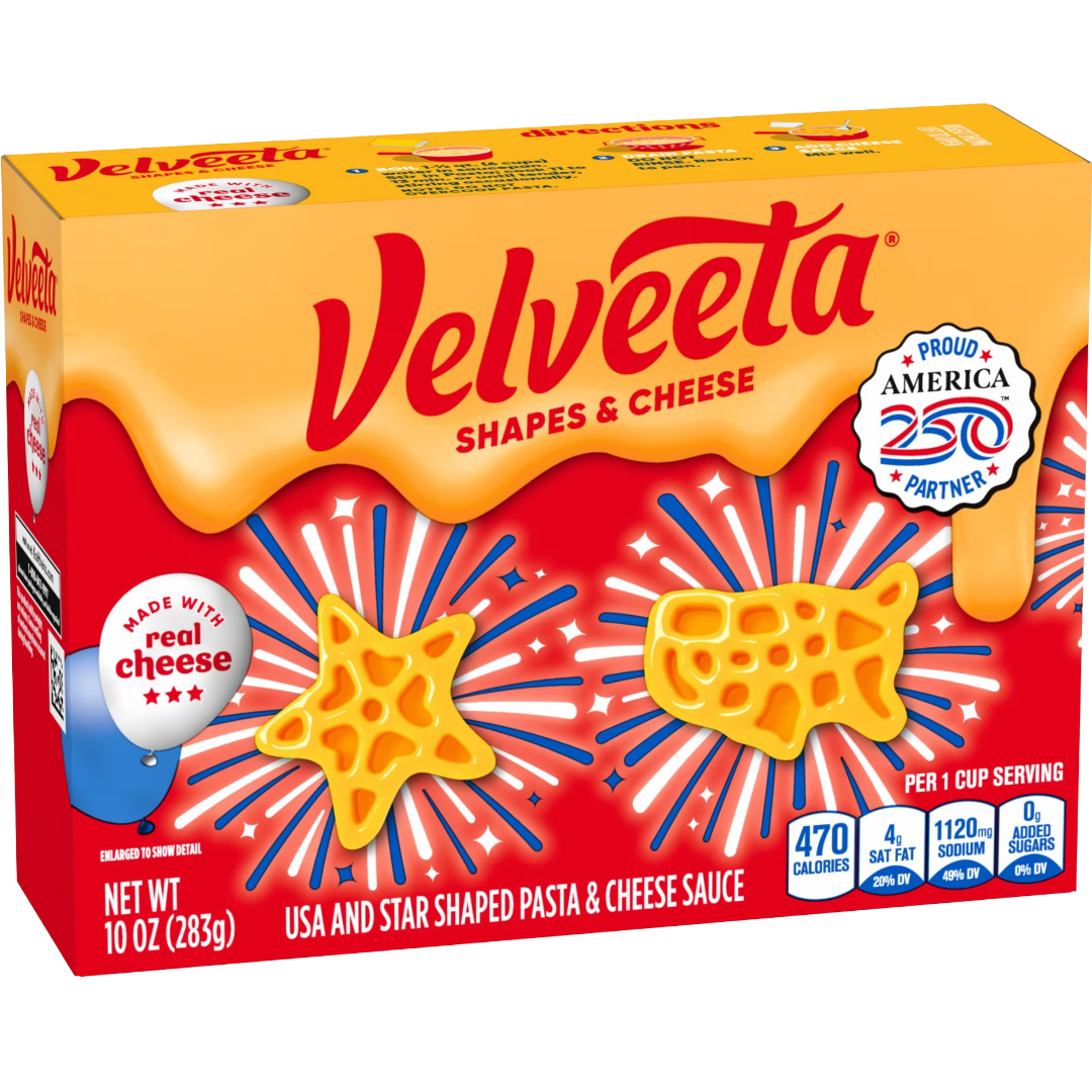 Velveeta USA & Star Shapes Mac and Cheese, 10 oz