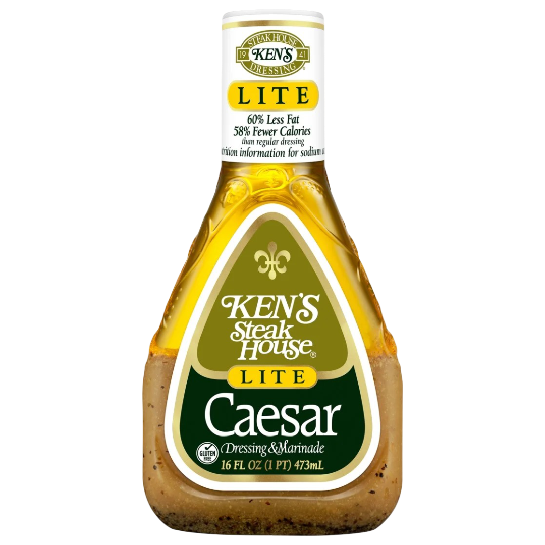 Ken's Steak House Lite Caesar Salad Dressing & Marinade, 16 fl oz
