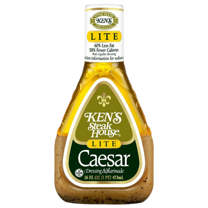 Ken's Steak House Lite Caesar Salad Dressing & Marinade, 16 fl oz
