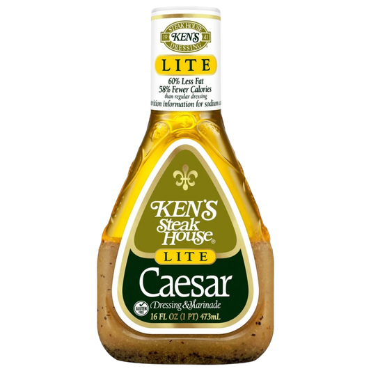 Ken's Steak House Lite Caesar Salad Dressing & Marinade, 16 fl oz