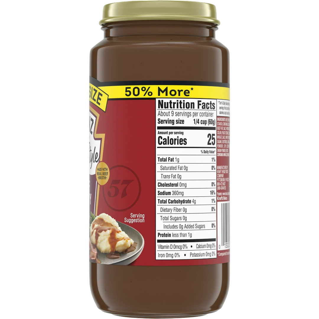 Heinz HomeStyle Beef Gravy Value Size, 18oz
