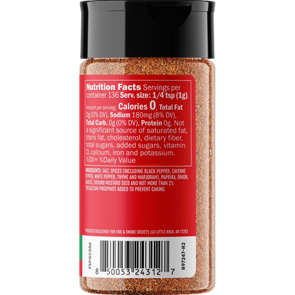 Fire & Smoke Society Fat Granny's Cajun Seasoning, 4.8 oz