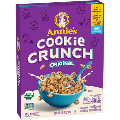 Annie’s Cookie Crunch Original Cereal, Gluten Free, 9.9 oz