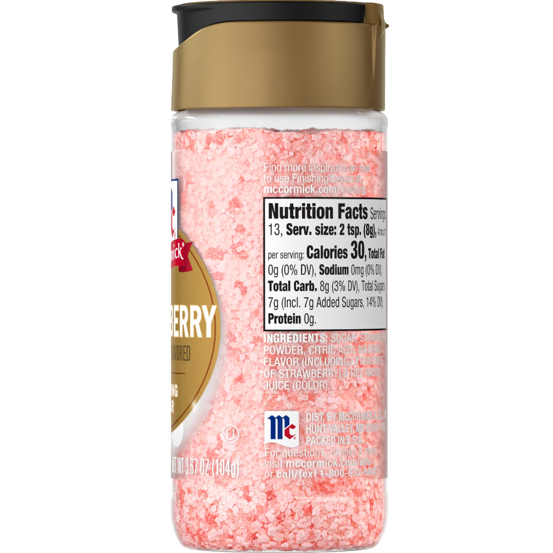 McCormick Strawberry Finishing Sugar, 3.67 oz