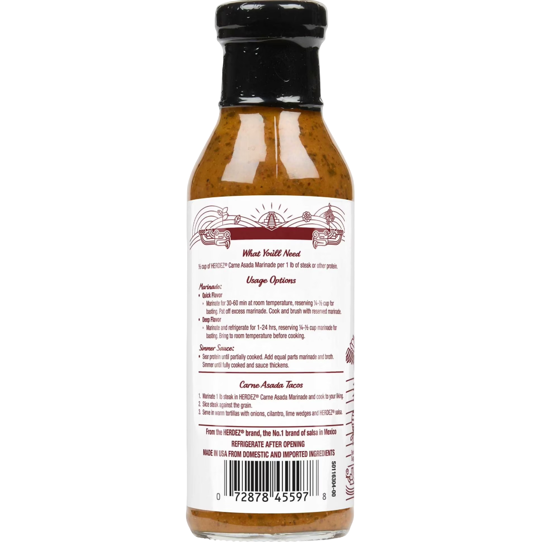 HERDEZ Carne Asada Marinade Mild, 12 oz