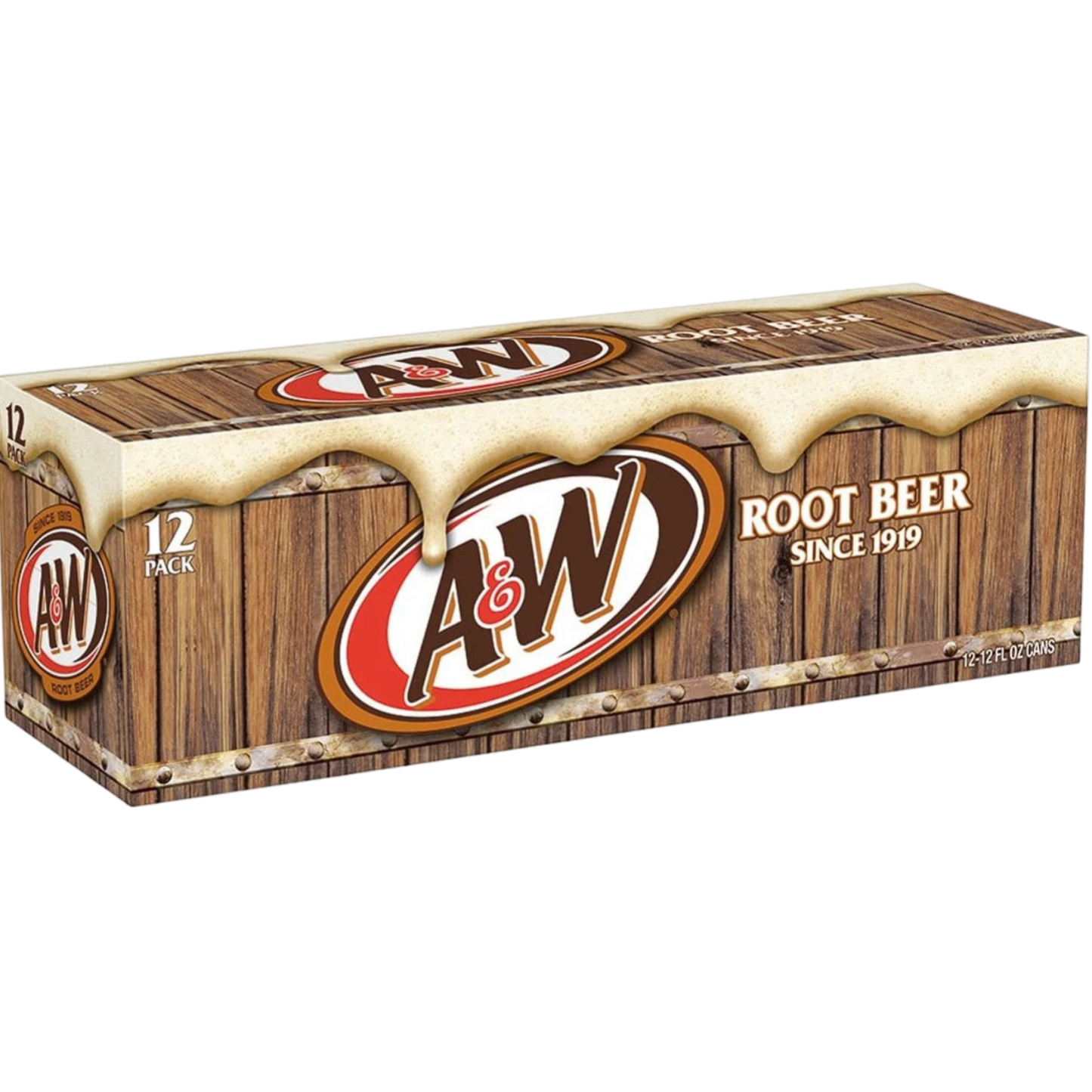 A&W Root Beer Soda Pop, 12 Pack of 12oz Cans