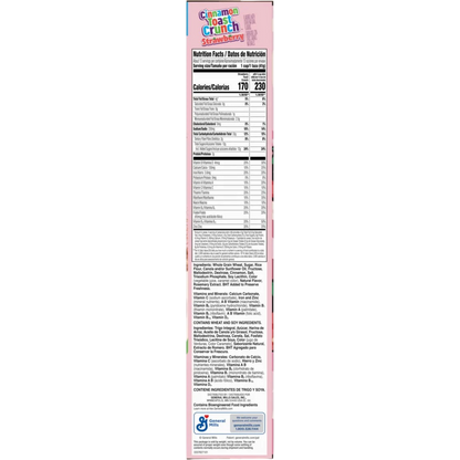 Cinnamon Toast Crunch Strawberry Family Size Cereal, 18.8 oz