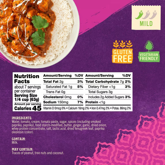 Patak's Light Butter Chicken Simmer Sauce, 15 oz