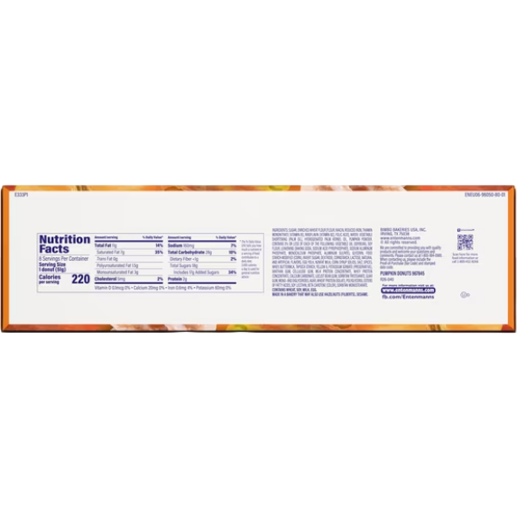 Entenmann's Classic Pumpkin Glazed Donuts, 14.5 oz