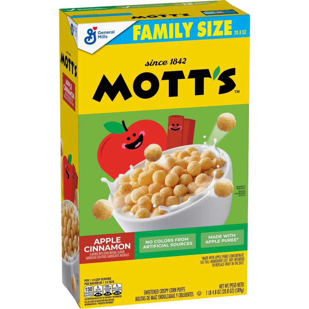 Mott's Apple Cinnamon Cereal Family Size, 20.8 oz