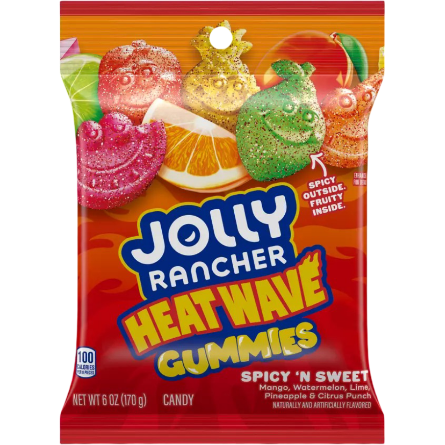 Jolly Rancher Gummies Heat Wave Candy, 6 oz
