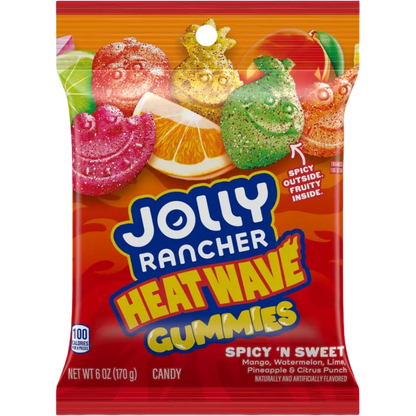 Jolly Rancher Gummies Heat Wave Candy, 6 oz