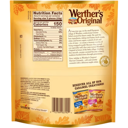 Werther's Original Limited Edition Fall Maple Creme Soft Caramels, 7.4 oz