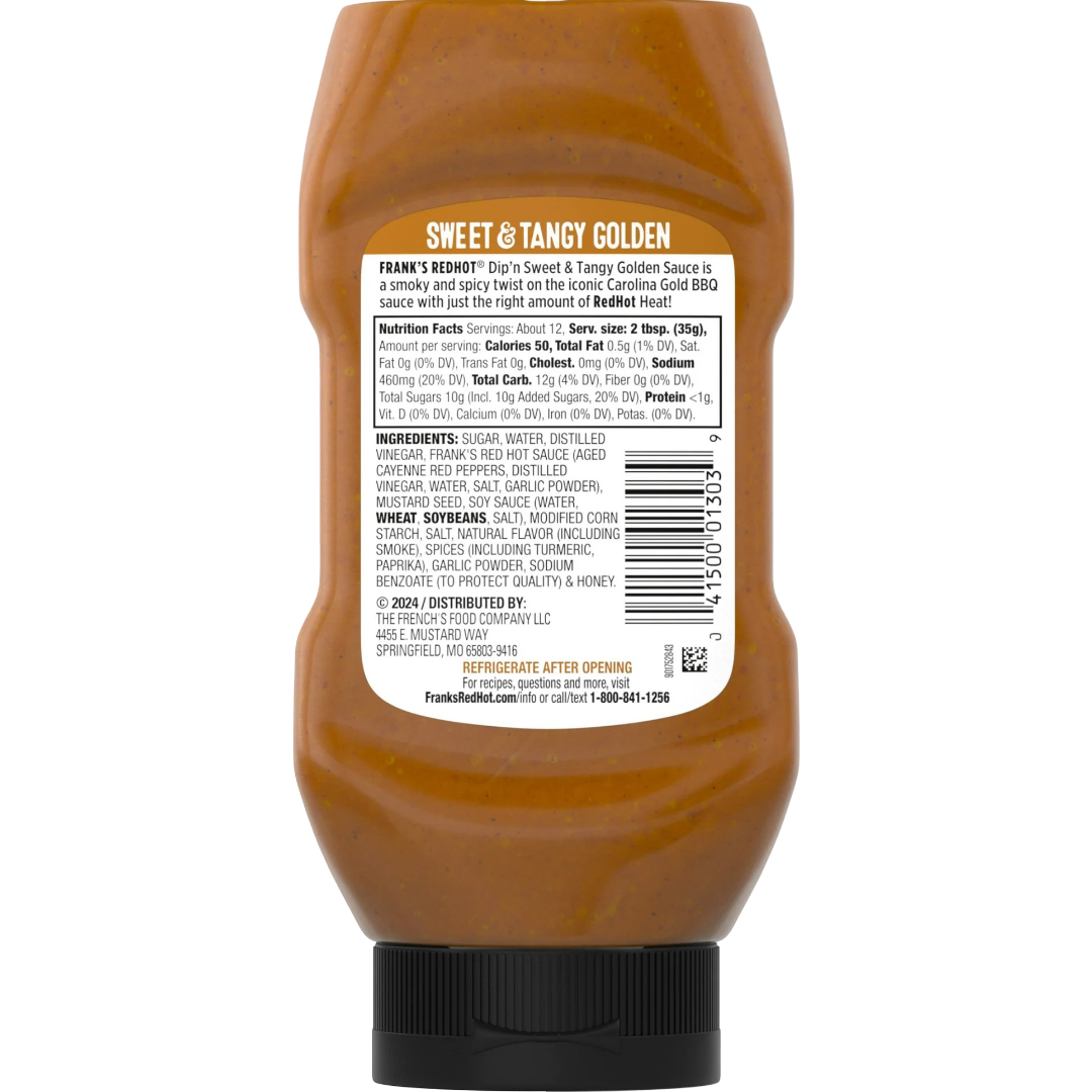 Frank's RedHot Sweet & Tangy Golden Dip'n Sauce, 12 fl oz