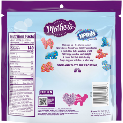 Mother’s x NERDS Candy Sweet & Tangy Frosted Cookies, 9 oz