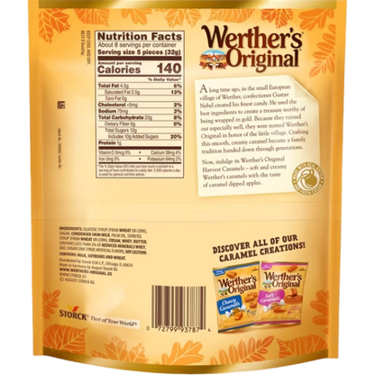 Werther's Original Limited Edition Fall Caramel Apple Soft Caramels, 8.57 oz
