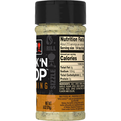 Weber Steak 'N Chop Seasoning, 6oz