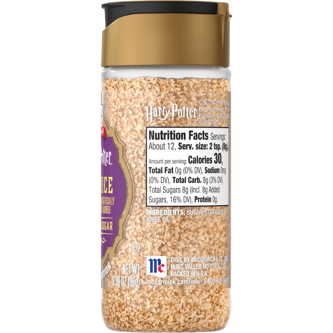McCormick Harry Potter Licorice Wand Finishing Sugar, 3.39 oz
